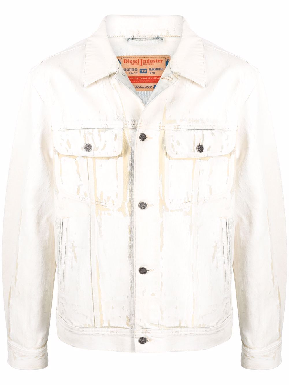 Diesel distressed-finish denim jacket