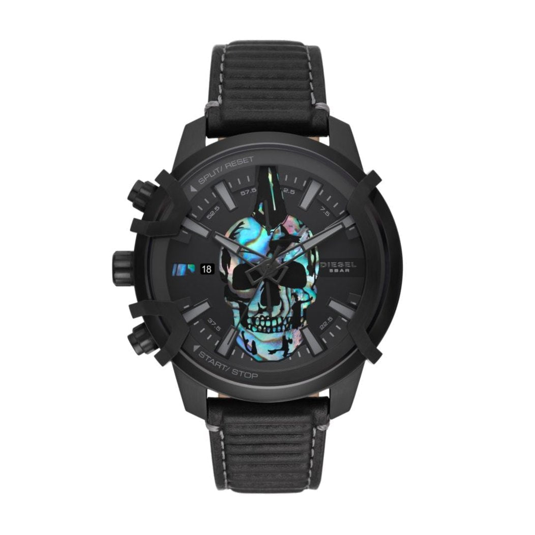 DIESEL CHRONOGRAPH LEATHER WATCH