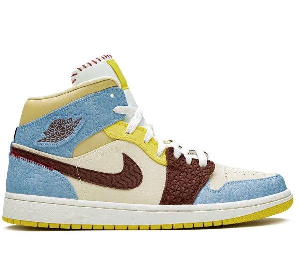 Air Jordan 1 Mid 'Fearless Maison Chateau Rogue'