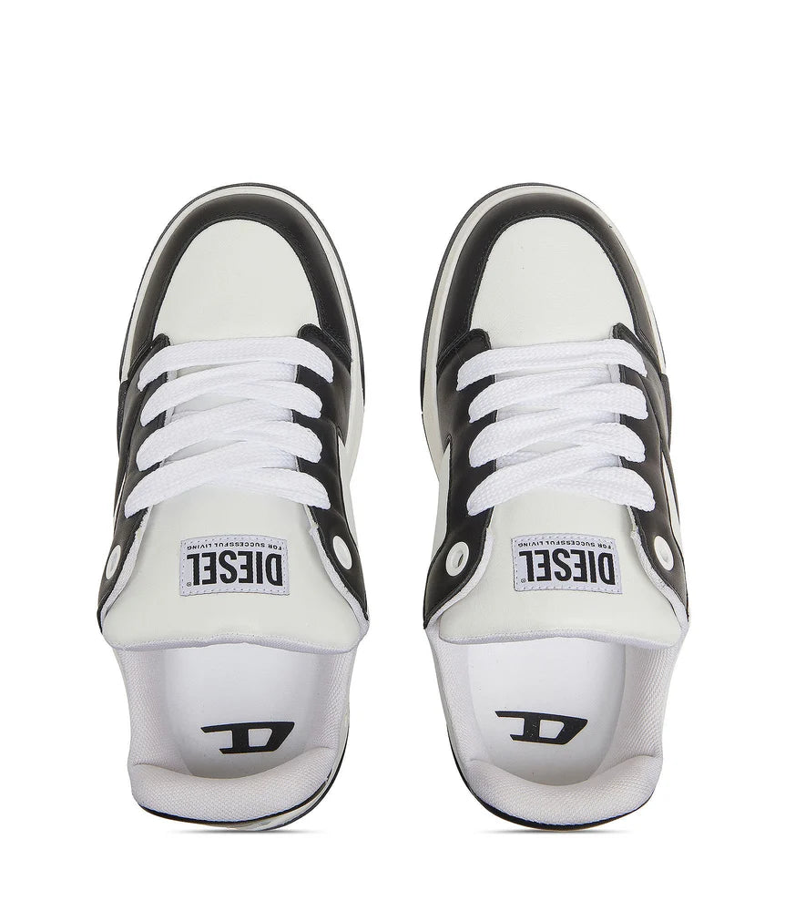 Diesel D-Ollie-Sneakers in colour-block leather