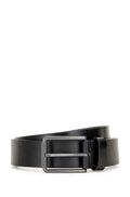 HUGO BOSS  ITALIAN-LEATHER BELT WITH DEBOSSED LOGO
