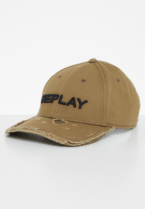 REPLAY EMBOSSED PEAK CAP